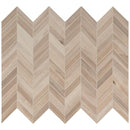 Havenwood beige chevron 12X15 glazed porcelain mesh mounted mosaic tile NHAVBEICHE12X15 product shot multiple tiles top view