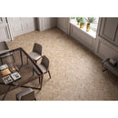 Havenwood beige chevron 12X15 glazed porcelain mesh mounted mosaic tile NHAVBEICHE12X15 product shot room view