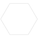 Hexley ecru 9x10.5 hexagon matte porcelain field tile  msi collection NHEXECR9X10.5HEX product shot tile view