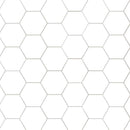 Hexley ecru 9x10.5 hexagon matte porcelain field tile  msi collection NHEXECR9X10.5HEX product shot wall view