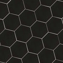 Hexley graphite 9x10.5 hexagon matte porcelain field tile  msi collection NHEXGRA9X10.5HEX product shot angle view