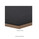 Hexley graphite 9x10.5 hexagon matte porcelain field tile  msi collection NHEXGRA9X10.5HEX product shot measurement view 2