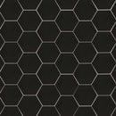 Hexley graphite 9x10.5 hexagon matte porcelain field tile  msi collection NHEXGRA9X10.5HEX product shot wall view