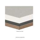 Hexley hive 9x10.5 hexagon matte porcelain field tile  msi collection NHEXHIV9X10.5HEX product shot measurement view 2