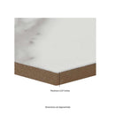 Hexley marbello 9x10.5 hexagon matte porcelain field tile  msi collection NHEXMAR9X10.5HEX product shot measurement view 2
