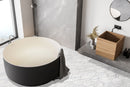 Hexley marbello 9x10.5 hexagon matte porcelain field tile  msi collection NHEXMAR9X10.5HEX room shot living room view
