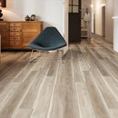 Highcliff greige 0.98 thick X 3.07 wide X 94 length luxury vinyl flush stairn product shot room view
