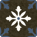 Hydraulic Collection Liverpool Black Porcelain Tile 13x13 Matte Product Shot