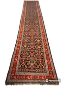 3’4” x 17’ Karabkah Antique Caucasian Wool on Wool Runner