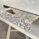 HANDCRAFTED CUSTOM CALACATTA VIOLA MARBLE SINK (NS-105)
