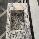 HANDCRAFTED CUSTOM CALACATTA VIOLA MARBLE SINK (NS-105)