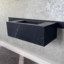 HANDCRAFTED NERO MARQUINIA HIGH ENGINEERED STONE SINK (ES-042)