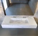 HANDCRAFTED CUSTOM COANTE CALACATTA RIVIERA SINK (QU-099)