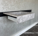 HANDCRAFTED CUSTOM TUNDRA GREY MARBLE SINK (NS-041)