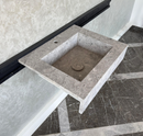 HANDCRAFTED CUSTOM TUNDRA GREY MARBLE SINK (NS-041)