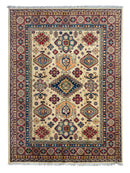 Fine Hand Knotted Afghani Super Kazak Rug 5 x 7