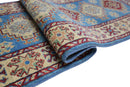 Hand-Knotted Afghani Kazak Wool Rug – 2’0″  x  5’10″