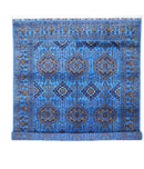 Hand-Knotted Afghani Zerkhaki Wool Rug – 6’7″ x 9’3″