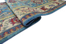 Hand-Knotted Afghani Kazak Wool Rug – 2’8″ x 9’9″