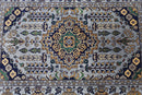 Hand-Knotted Afghani Zerkhaki Wool Rug – 3’4″  x  4’11″