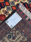 Hand-Knotted Afghani Yusufi Wool Rug – 6’7″  x  10’0″