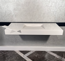 CUSTOM WHITE QUARTZ TROUGH SINK (QU-063)