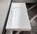 CUSTOM WHITE QUARTZ TROUGH SINK (QU-063)