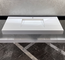 CUSTOM WHITE QUARTZ TROUGH SINK (QU-063)