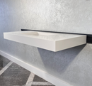 CUSTOM WHITE QUARTZ TROUGH SINK (QU-063)