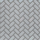 Ice bevel herringbone 11.08X13.86 glass mesh mounted mosaic tile SMOT-GLS-ICEBEHB8MM product shot multiple tiles angle view