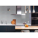 Ice subway 12X13.88 glass mesh mounted mosaic tile SMOT GLSST ICEBE8MM product shot kitchen view