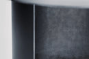 Industrial Round Low Side Metal Table/Minimal Design (D)24" (H)16" closeup view
