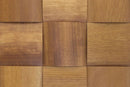 Iroko Big Straw Mesh-mounted Wood Mosaic Wall Tile 984001 top view