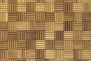 Iroko Madlen Mesh-mounted Wood Mosaic Wall Tile 984005 top view