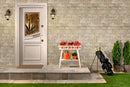 Ivory Light 6xFree Length Split face Natural Travertine Wall Tile MKMIV6FLS installed side of house wide view