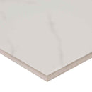 Kaya calacatta venato 24x48 polished porcelain floor and wall tile NKAYCALVEN2448P product shot profile view
