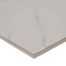Kaya calcatta venato 24x24 polished porcelain floor and wall tile NKAYCALVEN2424P product shot profile view