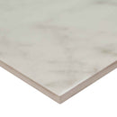 Kaya carrara bianco 24x24 matte porcelain floor and wall tile NKAYCARBIA2424 product shot profile view