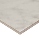 Kaya Carrara Bianco 24x48 Polished Porcelain Floor And Wall Tile NKAYCARBIA2448P product shot profile view