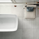 Ketal white lappato liberty us collection porcelain floor and wall tile liberty LUSIRSP1224153 product shot bath top view