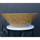 HANDCRAFTED NOCE BROWN TRAVERTINE SINK