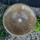 HANDCRAFTED NOCE BROWN TRAVERTINE SINK