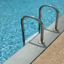 Arterra Beton Antracite 13"x24" Porcelain Pool Coping - MSI Collection room shot outdoor pool view