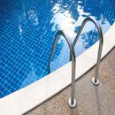 Caldera Blanca 13"x24" Matte Porcelain Pool Coping outdoor pool view