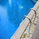 Caldera Grigia 13"x24" Matte Porcelain Pool Coping outdoor pool view