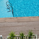 Fauna 13"x24" Matte Porcelain Eased Edged Pool Coping - MSI Collection product shot pool view