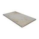 Livingstyle Travertino 13"x24" Matte Porcelain Pool Coping Eased Edge - MSI Collection side view