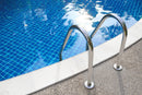 Praia Carrara 13"x24" Matte Porcelain Pool Coping outdoor pool view