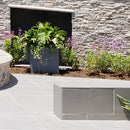 Praia Grey 13"x24" Matte Porcelain Pool Coping outdoor view