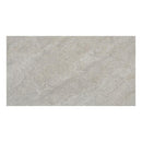 Rectangular tile with a beige and brown pattern on a white background